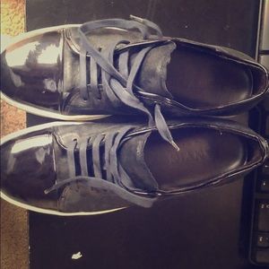 Lanvin suede calfskin sneakers